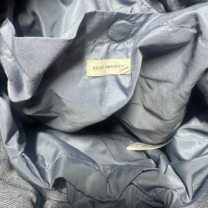 Good American blue jeans purse